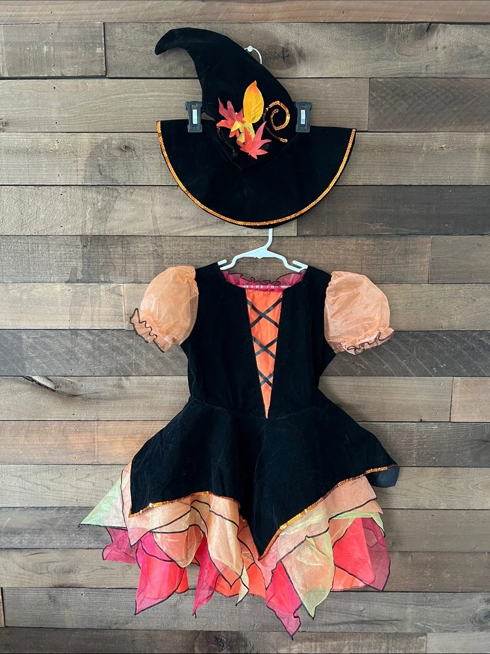 Chasing Fireflies Girl's Autumn Fall Witch Halloween Costume Dress Up Size 10